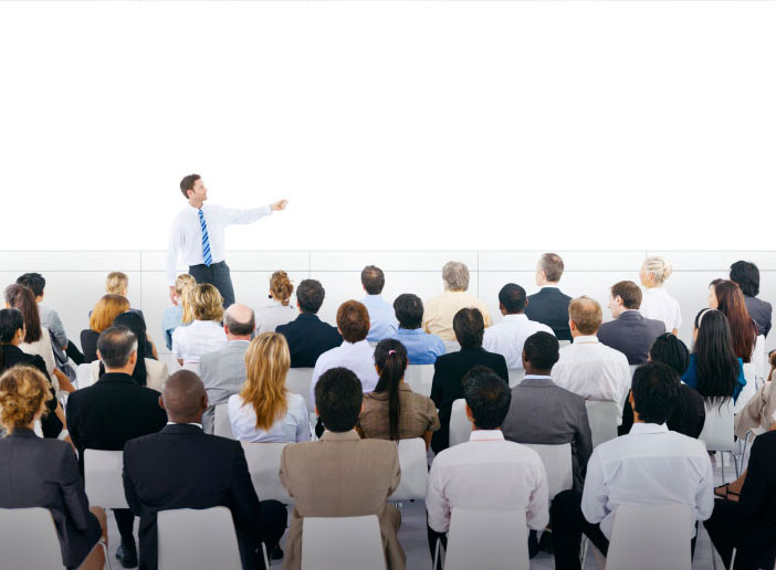 Public speaking training session